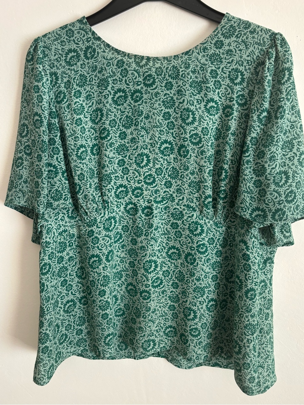 Boden Green Floral Print Women’s Blouse